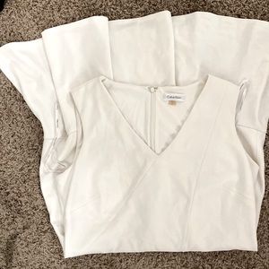 Calvin Klein sleeveless white dress size 12